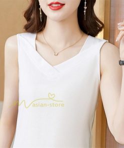 キャミソール タンクトップ | トップス タンクトップ レディース ノースリーブ Vネック Vネックタンク コットン 20代30代40代50代 ママ 母 快適 お出かけ カシュクール インナー カジュアル