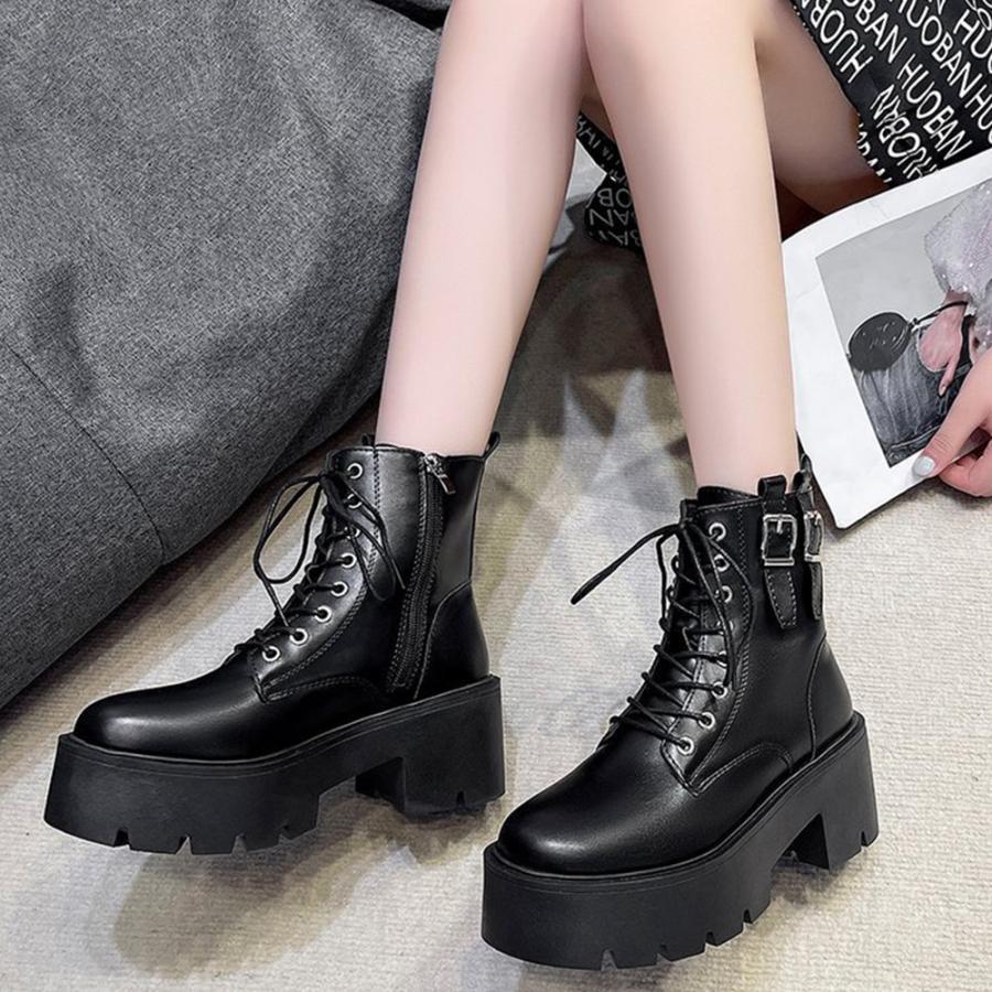 ショートブーツ | レースアップショートブーツストームブーツ