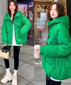 ジャケット・ブルゾン | 中綿フェイクダウンジャケット フード付き