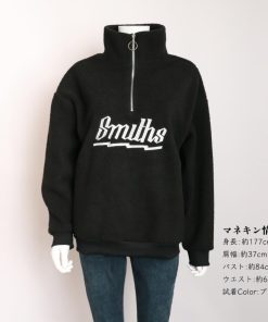 トップス | ボアトレーナー フロントジップ 韓国風