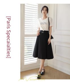 スカート | 膝丈 フレアレディース 春 夏 春夏 黒 シンプル ひざ丈 無地 ミモレ丈 カーキ 秋 冬 お洒落 通学 オールシーズン 通勤 上品 キレイめ