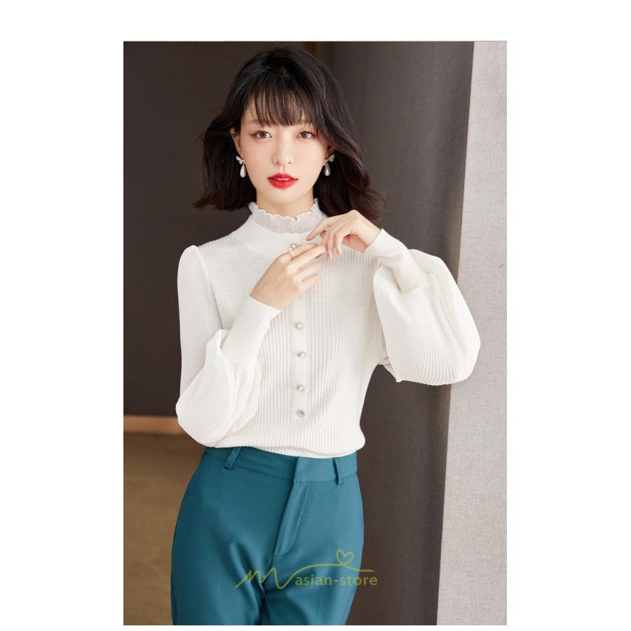 ニット・セーター | カーディガン レディース ニット 上品 カーデ ニットカーディガン 切り替え レース グシンプル 長袖 秋 冬 秋冬 カジュアル 着痩せ 通勤 楽チン レトロ風 大人