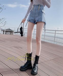 ショートパンツ | ゆったり Aライン デニム デニムパンツ ショートデニム ショーパン 短パン ショート丈 膝上 カジュアル 通勤通学 上品 20代30代40代 お出かけ