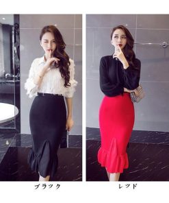 スカート | タイトマーメイドセクシー膝下丈ヒップアップ ハイウエスト 30代40代 大人 上品 50代60代 オフィス
