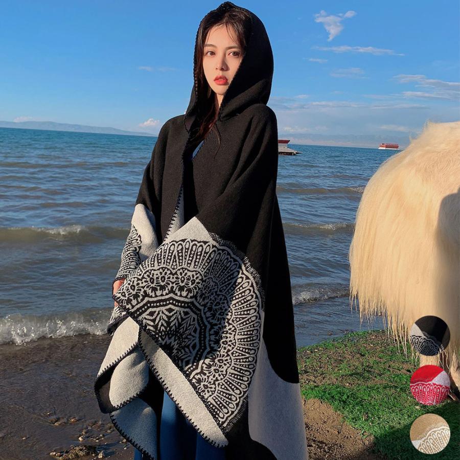 マフラー | ニットマント レディース ニットマフラー