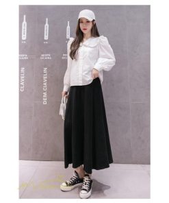 スカート | マタニティ 服 妊婦服 マタニティフレア Aライン着痩せ 産前 産後 マタニティウェア ウエスト調整 フレア 妊婦服 日常感 Aライン