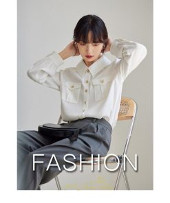 シャツ・ブラウス | ブラウス レディース オフィス 白 フォーマル 長袖 おしゃれ シャツ カジュアル 制服 レギュラー 着回し オフィス 胸ポケット OL 秋服 キレイめ 通勤