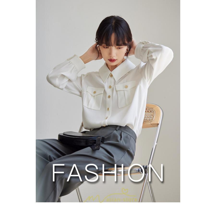 シャツ・ブラウス | ブラウス レディース オフィス 白 フォーマル 長袖 おしゃれ シャツ カジュアル 制服 レギュラー 着回し オフィス 胸ポケット OL 秋服 キレイめ 通勤