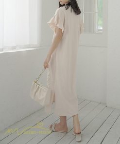 ミディアム | ワンピース Tシャツ レディース カットソー 無地 半袖 膝丈 サマー 40代 カジュアル 夏ワンピース 20代 30代 春 Aラインワンピース 夏 ゆったり 秋 落ち感