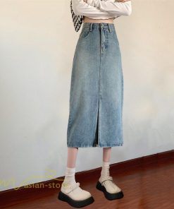 スカート | デニム マキシ夏 リゾート ロング結婚式 20代30代40代50代 カジュアル ひざ丈 ロング丈 春 キレイめ エレガント 可愛い 無地 レトロ
