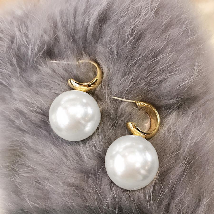 その他アクセサリー | 大粒パールピアス レディース 上品耳飾り