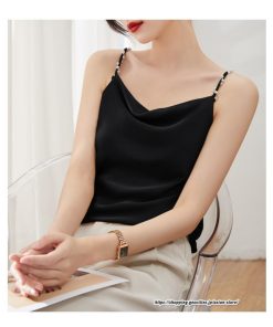 キャミソール タンクトップ | キャミソール サテン インナー レディース 重ね着 キャミ サテン生地 下着 肌着 ノースリーブ 光沢感のあるキャミソール 春 夏 秋 滑らかな手触り トップス