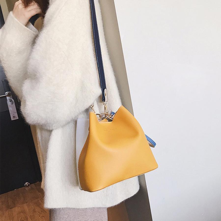 ショルダーバッグ | バケツバッグ レディース バイカラー