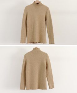 ニット・セーター | 裏起毛ハイネックニットトップスレディース