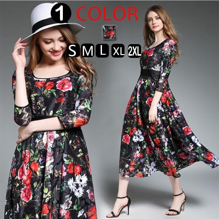 レースワンピース | ワンピース レディース 大きいサイズ マキシワンピース レースフレア ロング マキシワンピ きれいめ 通勤 食事会 二次会 イベント パーティー 上品