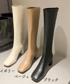ニーハイブーツ | ロングブーツ ブーツ 合皮 韓国