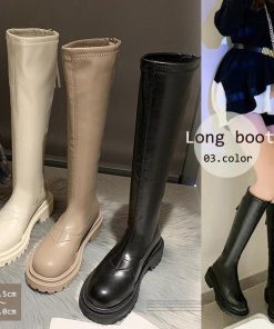 ニーハイブーツ | ロングブーツ レディース 厚底ブーツ韓国