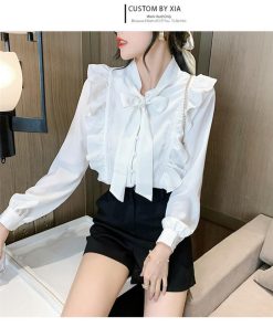 シャツ・ブラウス | ブラウス レディース 長袖 ブラウスシャツ ボウタイ フォーマル チュニック 大人 春秋 フォーマル スーツ オフィス トップス 30代 母 ママ きれいめ 20代 OL