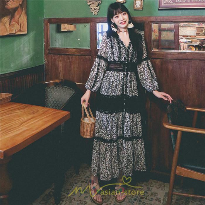 マキシ | マキシワンピース レディース ロングワンピース 大人 黒 Vネック 着痩せ フランス風 上品 高品質 きれいめ シフォン レース 人気 パーティー 二次会 夏秋新作