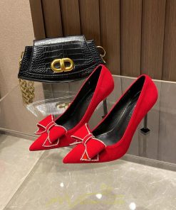 パンプス | レディース ピンヒール ヒール5cm7cm9cm ハイヒール 蝶結び 可愛い シューズ 靴 美脚 結婚式 通勤 キレイめ 写真撮影 可愛い 赤 黒 ベージュ