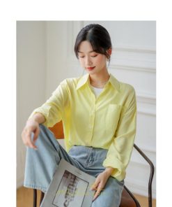 シャツ・ブラウス | ブラウス トップス 長袖 Vネック ボタン 無地 上品 通勤 レディース 秋 20代 30代 40代 OL ママ 母 フェミニン デート お出かけ 通勤 リクルート お仕事