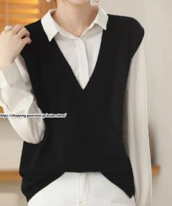 ベスト | ニットニット 2way 羽織り レディース セーター ジレ ノースリーブ 秋物 Vネック 羽織る エレガント トップス 20代 ライトアウター カワイイ