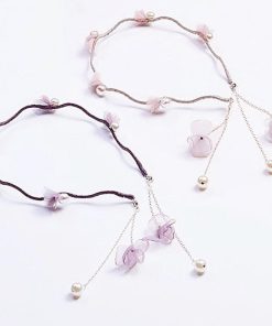ネックレス | 2way ヘッドバンド 髪飾り カチューシャ パール レディース 女性 ヘアアクセサリー ヘアバンド 花モチーフ チャーン付き