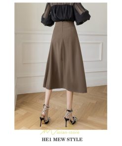 スカート | ボトムス ロング丈 ミモレ丈 Aライン 楽 大人 きれいめ 20代 30代 40代 通勤 上品 ビジネス オフィス 高見え 冬 2022新作 着痩せ 脚長効果 秋