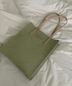 ハンドバッグ | クロコ 2way スクエアバッグ 肩かけバッグ 縦型 レディース 型押し レザーバッグ 手提げバッグ トートバッグ 縦長 A4