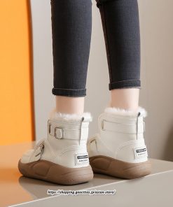 ブーツ | ムートンモカシン 冬靴 レディース 裏起毛 暖かい もこもこ 痛くない 人気 防寒 黒 白 冬 痛くない 歩きやすい 秋 おしゃれ