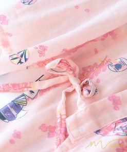 パジャマ ルームウェア | ルームウェア ネグリジェ パジャマ レディース ダブルガーゼ 綿100% ワンピース 長袖 ロング 春 夏 秋 薄手浴衣 バスローブ 花柄 おしゃれ かわいい 寝巻き