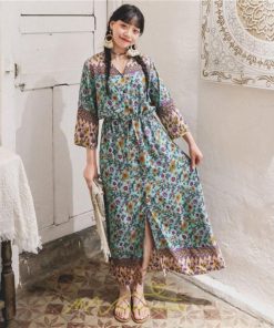 マキシ | ワンピース 大人 上品 きれいめ 長袖 大人可愛い 長袖 カシュクール Vネック ロング丈 マキシ丈 夏 秋 発表会 スリット Aライン お呼ばれ エレガント お嬢様