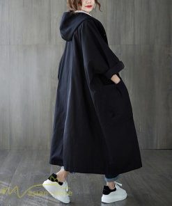 チェスターコート | トレンチコート レディース ロングコート 秋 秋コート フード付き 長袖 オーバーサイズ コート アウター ミリタリー 秋服 無地 カジュアル