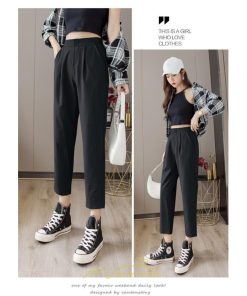 チノ・テーパード・ジョガー・スキニーパン | テーパードパンツ レディース ボトムス パンツ 麻綿風 チノパン 涼しい 接触冷感 ウエストゴム 夏パンツ 九分丈 春夏秋 可愛い 20代30代 無地 スリム 40代 大人