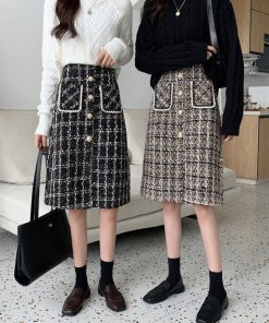 タイトスカート | スリット チェック柄