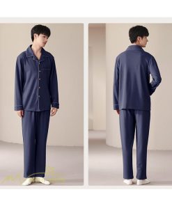 パジャマ　ルームウェア | パジャマ メンズ  前開き 長袖 秋新作 春 秋 冬 コットン 上下セット 男性 薄手 ルームサプリ L LL 3L 大きいサイズ セットアップ 4L 単品売り