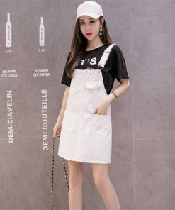 オーバーオール サロペット | ショートスカート オーバーオールスカート オールインワンスカート サロペットスカート デニムスカート ショートデニム 無地 カジュアル ゆったり