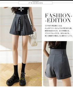 ショートパンツ | パンツ 無地 ベルト 美脚 カジュアル シンプル レディース 春 夏 新作 2022 ボトムス 短パン ゆったり ズボン 日常 お出かけ