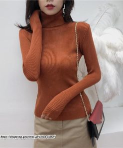 ニット・セーター | カットソー ニット レディース リブニット ハイネック 長袖 秋冬 春 トップス スリム ストレッチ 暖かい 長袖ニット 無地 プルオーバー インナー 長袖カットソー