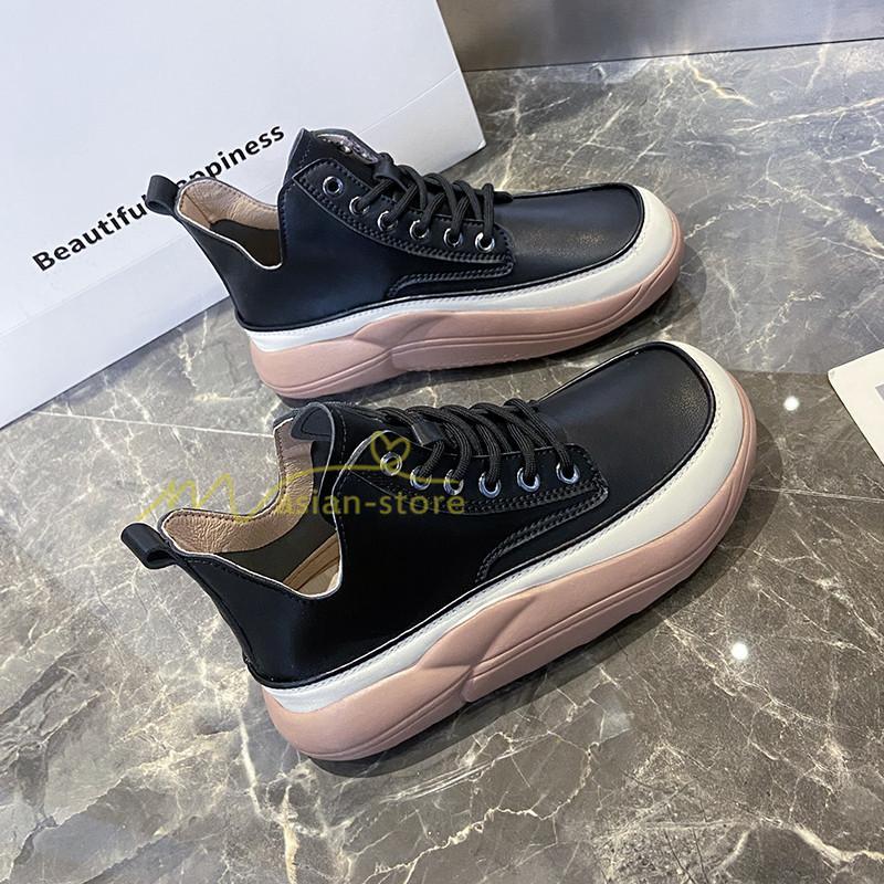 スニーカー | スニーカー レディース レディースシューズ ローカット 靴 厚底 ダッドウォーキングシューズ Pu革 厚底靴 美脚 厚底スニーカー 歩きやすい