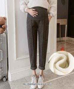 パンツ レギンス | マタニティパンツ 秋冬 テーパードパンツ 厚手 裏起毛 防寒 暖かい マタニティ 産前産後 お腹楽チン スリム ロングパンツ 妊婦 妊娠 ゆったり ママ 妊婦パンツ