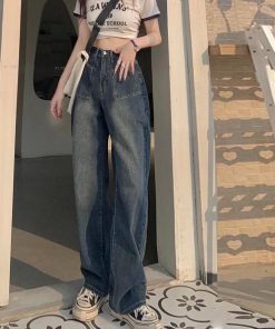 ワイド、バギーパンツ | レトロ デニムワイドパンツ ハイウエスト