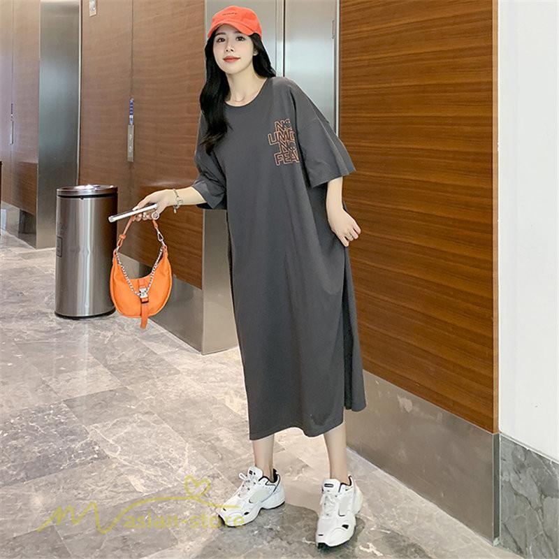 ワンピース | ゆるマタニティウェア レディース 着痩せ 夏 上品 妊婦服 大きいサイズ 体型カバー ゆったり ひざ下丈 マタニティ送料無料