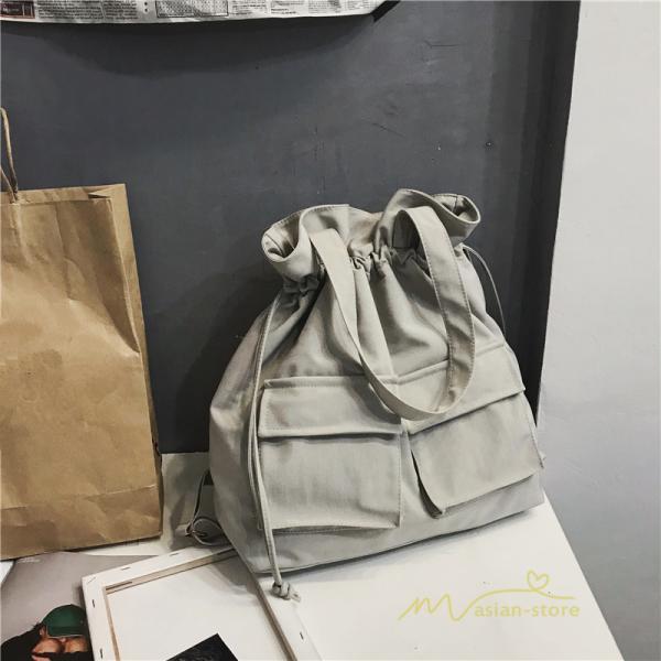 女性用バッグ | トートバッグ 帆布 キャンバスバッグ レディース 手提げ 大容量 かばん エコバッグ 巾着タイプ 肩掛けバッグ 大きめ おしゃれ 通学 通勤バッグ 軽い カジュアル