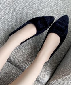 ショートブーツ | もこもこ温かい パンプス 綿毛 靴 ぺたんこ靴 大人 シューズ レディース 通勤 浅口