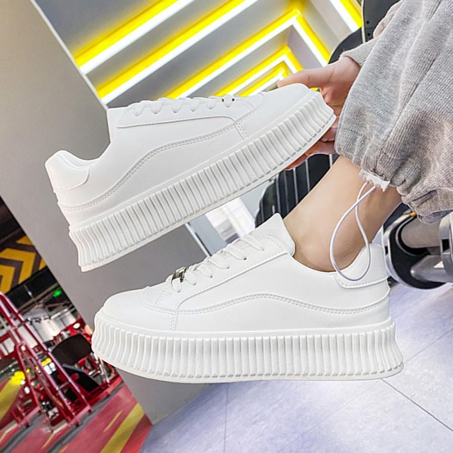 シューズ | 厚底スニーカー レディース ローカット