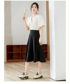 スカート | フレア ロング丈 膝丈 オフィス レディース 送料無料 20代 30代 40代 50代 レディースファッション 通勤 美脚 OL ビジネス オフィス お出かけ 面接