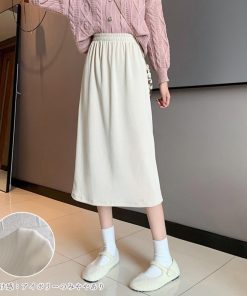 ロングスカート | コーデュロイスカート バックスリット秋冬