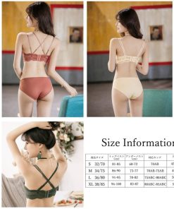 キャミソール | レース ノンワイヤー下着 セクシーランジェリー ブラ セット 上下セット デザイン ショーツ ブラジャー クロス チュール