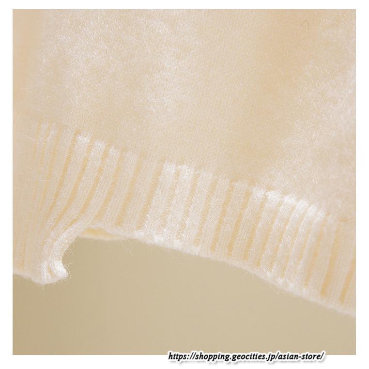 ベスト | ニットレディース トップス Vネック タンクトップ ノースリーブ 袖なし インナー ニット レイヤード風 20代30代 重ね着風 女ニット セーター